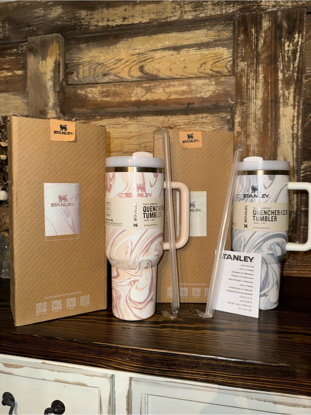 💕Stanley Quencher Marble Tumbler Set💕